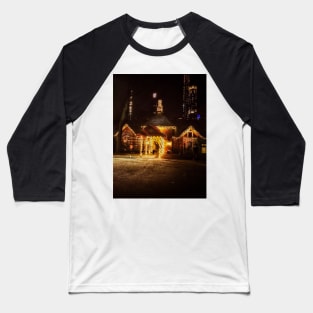 Christmas Time in Central Park Baseball T-Shirt